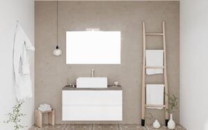 Set lemn masiv alb Mobilier Baie Carter Lucios