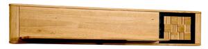 Polita lemn masiv Moon Stejar, 182 × 23 × 31 cm