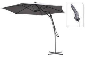 ProGarden Umbrelă de soare suspendată, gri, 300 cm FC2100110