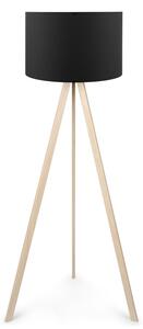 Lampa De Podea Tesally Negru-Stejar 38x140 cm