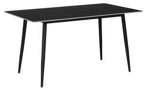 Masa Bucatarie/Dining Gustavo Piatra Sinterizata Finisaj Marmura Neagra 160x80 Cm