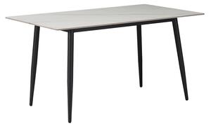 Masa Bucatarie/Dining Gustavo Piatra Sinterizata Finisaj Marmura Alba 160x80 Cm