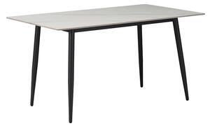 Masa Bucatarie/Dining Gustavo Piatra Sinterizata Finisaj Marmura Alba 140x80 Cm