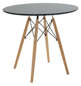 Masa Bucatarie/Dining Jasminne MDF Neagra Diametru 80 Cm