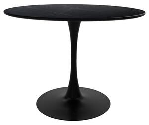 Masa Bucatarie/Dining Brox Rotunda MDF Marmura Neagra Diametru 120 Cm