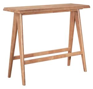 Masa Bucatarie/Dining Williams Din Lemn De Arbore Cauciuc Finisaj Nuc 120x45 Cm