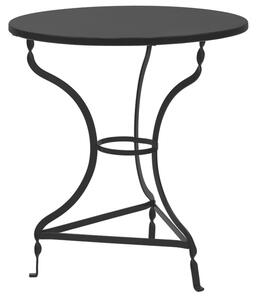 Masa Rotunda Metalica Zanos Diametru 70 Cm Neagra