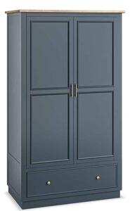Dulap lemn masiv natur Richmond Albastru/, 110 × 60 × 190 cm