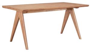 Masa Bucatarie/Dining Williams Din Lemn De Arbore Cauciuc Finisaj Nuc 180x85 Cm