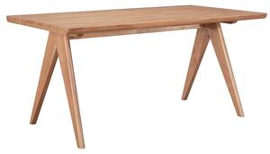 Masa Bucatarie/Dining Williams Din Lemn De Arbore Cauciuc Finisaj Nuc 160x85 Cm