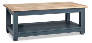 Masă lemn masiv natur Cafea Richmond Albastru/, 120 × 45 × 65 cm