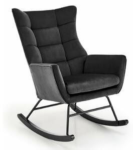 Scaun balansoar Houston 1863, Negru, 92x70x90cm, 14 kg