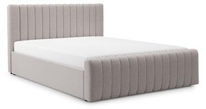 Pat Nicole 160x200 cu spațiu de depozitare - Material textil bej Maya 01