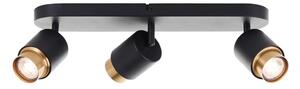 Brilliant - Spot LED COVELO 3xGU10/5W/230V, negru/auriu