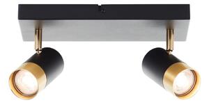 Brilliant - Spot LED VIGOLO 2xGU10/5W/230V negru/auriu