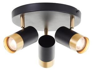 Brilliant - Spot LED VIGOLO 3xGU10/5W/230V negru/auriu