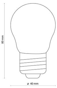 Bec LED clar G45 E27/4,5W/230V 2200K
