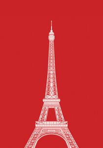 Ilustrație Tour Eiffel, zaglono