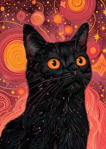 Ilustrație Candy Cat the Star VI, Justyna Jaszke