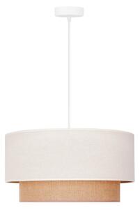 Lustră pe cablu Duolla BOHO 1xE27/40W/230V d. 45 cm crem/maro