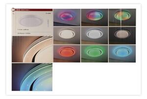 Plafonieră dimabilă LED RGBW/38,5W RAINBOW 230V Paulmann 70547 + telecomandă