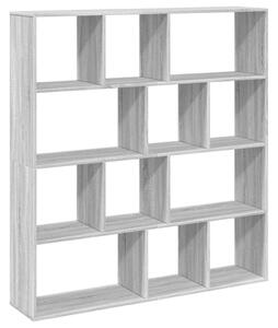 Bibliotecă, gri sonoma, 132x29x141,5 cm, lemn prelucrat