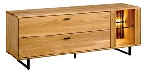 Comodă TV stejar masiv Urban, 164 × 49 × 62,5 cm