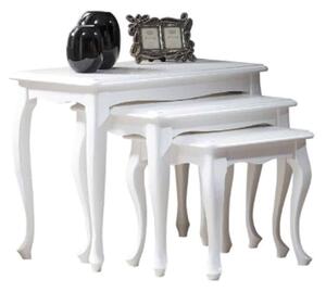 Set lemn masiv 3 Mese Weston 75/59 5/ /55 2/46 5 cm, 44 × 44 × 65,5 cm
