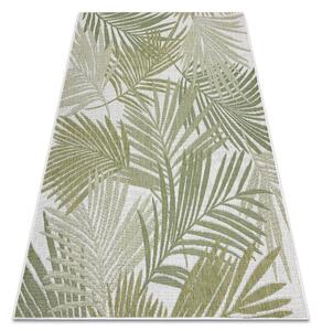 Covor SISAL SION frunze de palmier, tropical 2837 țesute plate ecru / verde