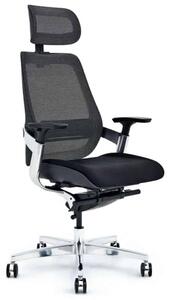 Scaun lemn masiv de birou ErgoElite Design Modern Negru