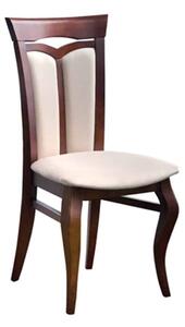 Scaun lemn masiv nuc Milan Alb- /50 cm, 47 × 37 × 96 cm