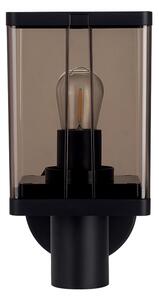 Lampă de perete de exterior 1xE27/60W/230V IP44 negru/maro fumuriu