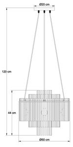 Globo 15698H1 - Lustru pe cablu GORLEY 5xE27/60W/230V, negru