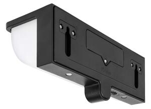 Lampă solară de perete cu LED și senzor LED/3W/3,7V IP54 1500 mAh neagră