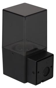 Aplica de perete pentru exterior cu senzor, 1xE27/40W/230V, IP44, negru/fumuriu