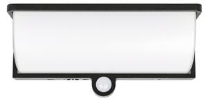 Lampă solară de perete cu LED și senzor LED/3W/3,7V IP54 1500 mAh neagră