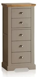 Bufet lemn masiv gri Ives Personalizabilă, 54 × 41 × 117 cm