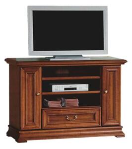 Comodă TV lemn masiv nuc Ravino, 108,2 × 47,5 × 76,2 cm