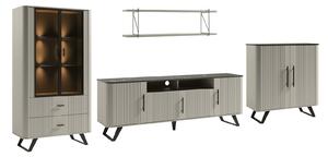 Set lemn masiv crem Living Santiago