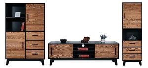 Set lemn masiv natur Living Timeless I -Negru