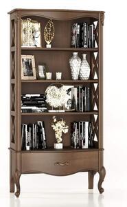 Bibliotecă lemn masiv Celisea, 94 × 43,5 × 180 cm