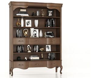 Bibliotecă lemn masiv Celisea, 160 × 53 × 220 cm