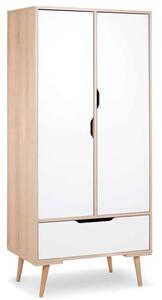 Dulap lemn masiv natur Copii Sophie, 80 × 50 × 180 cm
