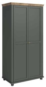 Dulap lemn masiv Jardon 2 Usi Grafit, 108 × 62 × 216 cm