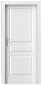 Porta Doors Foaie de ușă de interior cu structura granulara vopsită, viena model p (plina), 60cm, deschidere dreapta, alba, -