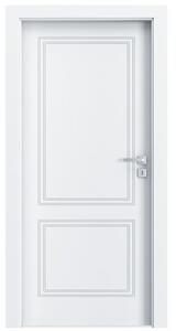 Porta Doors Foaie de ușă de interior vopsită (vopsea standard) porta vector v 60 cm, deschidere dreapta, albă, norma ceha (h0