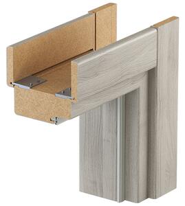 Porta Doors Toc fix porta minimax 100 mm, cu finisaj sintetic acacia argintiu