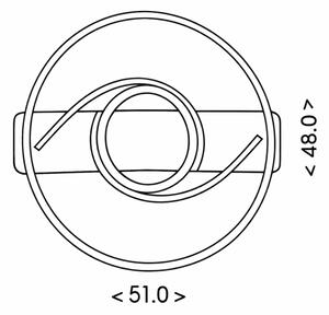 Brilagi - Plafonieră LED dimabilă TWIRL 38W/230V, neagră, cu telecomandă