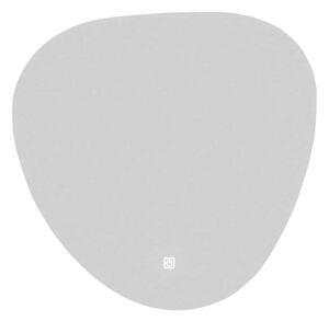 Oglindă lemn masiv cu iluminare LED si acționare touch 58x58cm