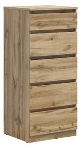 Comodă Livevaro 115, Stejar Wotan, PAL laminat, 115x50x45cm, 31.8 kg